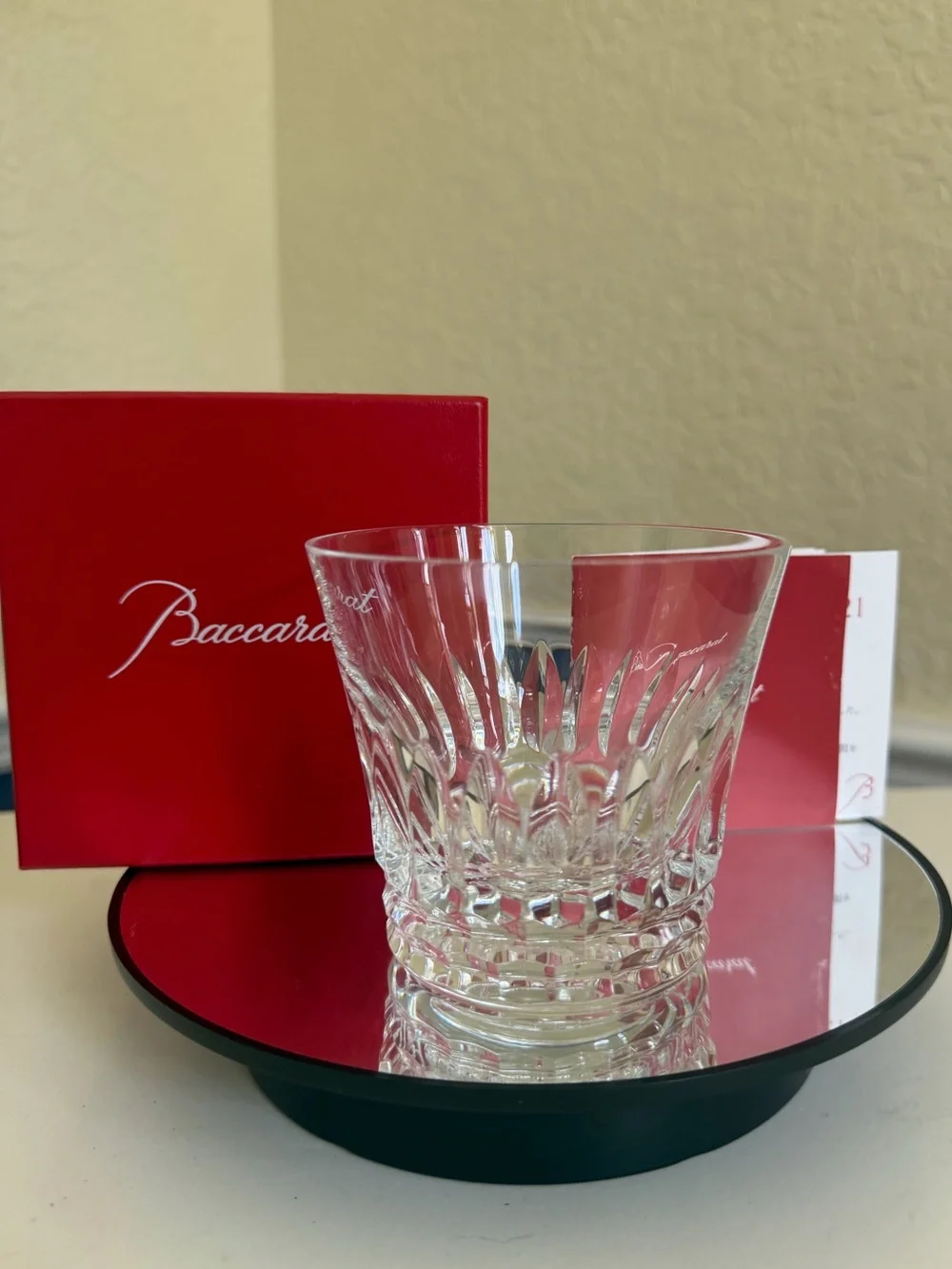 Baccarat crystal tumbler from the Everyday Tiara collection NIB